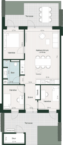 Plantegning for: Kongeparken 5