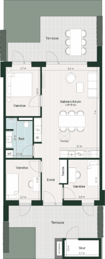 Plantegning for: Kongeparken 7