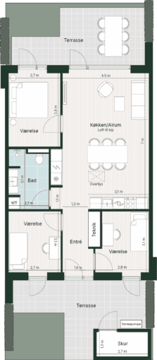 Plantegning for: Kongeparken 7