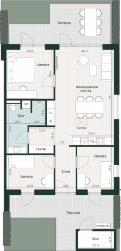 Plantegning for: Kongeparken 8