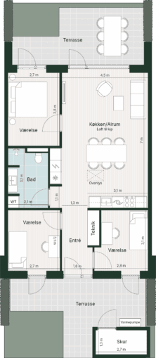 Plantegning for: Kongeparken 16
