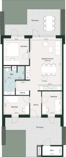 Plantegning for: Kongeparken 23
