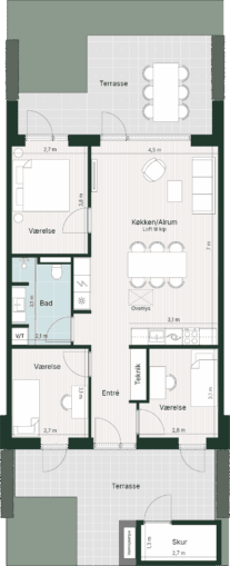 Plantegning for: Kongelunden 2