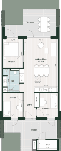 Plantegning for: Kongehøjen 23